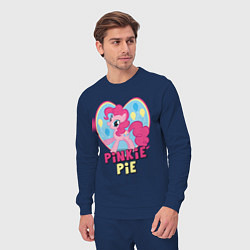 Костюм хлопковый мужской Pinkie Pie: in my heart, цвет: тёмно-синий — фото 2