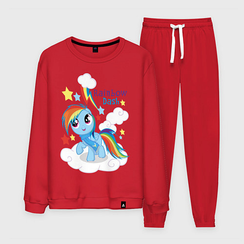 Мужской костюм Rainbow Dash / Красный – фото 1