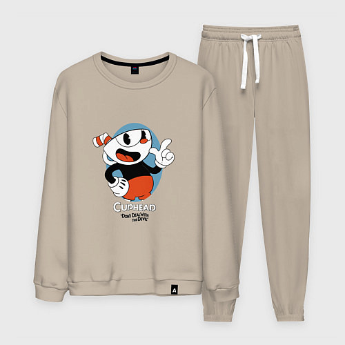 Мужской костюм Cuphead Mugman / Миндальный – фото 1