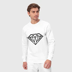 Костюм хлопковый мужской SWAG Diamond, цвет: белый — фото 2
