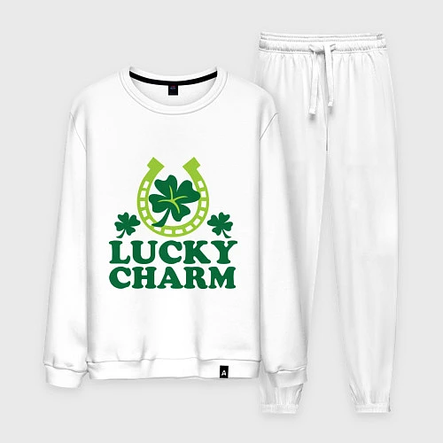 Мужской костюм Lucky charm - подкова / Белый – фото 1