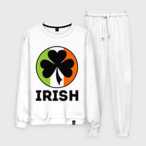 Мужской костюм Irish - цвет флага / Белый – фото 1