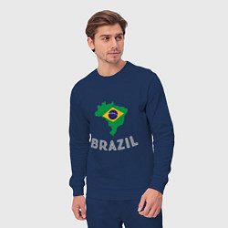 Костюм хлопковый мужской Brazil Country, цвет: тёмно-синий — фото 2