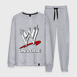 Костюм хлопковый мужской WWE universe, цвет: меланж