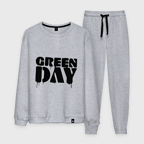 Мужской костюм Greeen Day: spray style / Меланж – фото 1