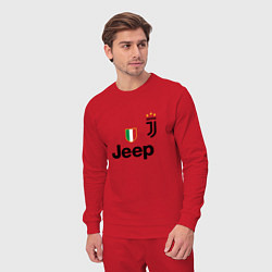 Костюм хлопковый мужской Ronaldo: Juve Sport, цвет: красный — фото 2