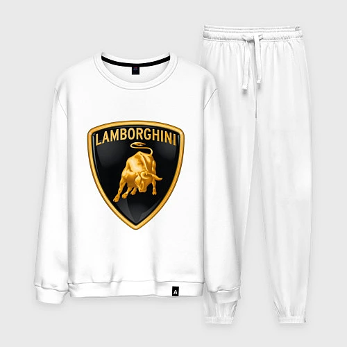 Мужской костюм Lamborghini logo / Белый – фото 1