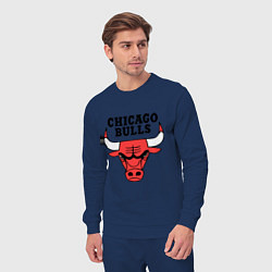 Костюм хлопковый мужской Chicago Bulls, цвет: тёмно-синий — фото 2