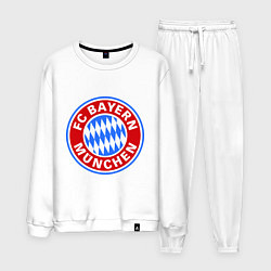 Костюм хлопковый мужской Bayern Munchen FC, цвет: белый