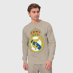 Костюм хлопковый мужской Real Madrid FC, цвет: миндальный — фото 2