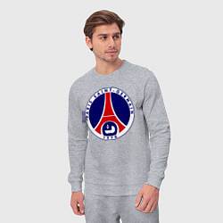 Костюм хлопковый мужской PSG FC, цвет: меланж — фото 2