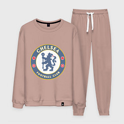 Костюм хлопковый мужской Chelsea FC, цвет: пыльно-розовый