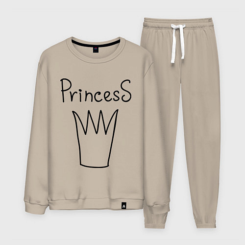 Мужской костюм PrincesS picture / Миндальный – фото 1