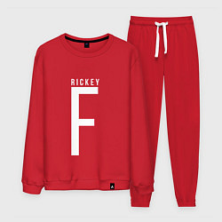 Костюм хлопковый мужской Rickey F, цвет: красный