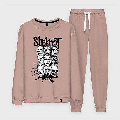 Мужской костюм Slipknot Faces / Пыльно-розовый – фото 1