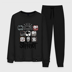 Костюм хлопковый мужской Slipknot Masks, цвет: черный