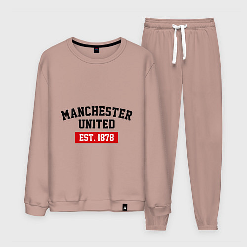 Мужской костюм FC Manchester United Est. 1878 / Пыльно-розовый – фото 1