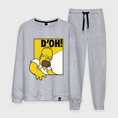 Мужской костюм Homer D'OH! / Меланж – фото 1