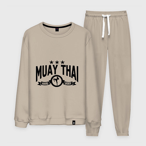 Мужской костюм Muay thai boxing / Миндальный – фото 1