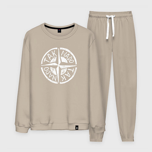 Мужской костюм Taknado Stone Island / Миндальный – фото 1