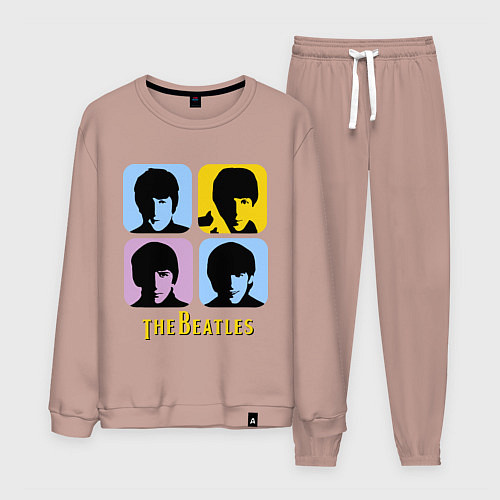 Мужской костюм The Beatles: pop-art / Пыльно-розовый – фото 1