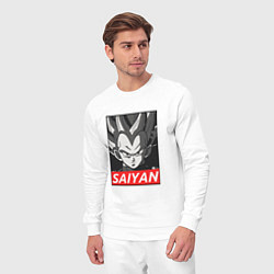 Костюм хлопковый мужской SAIYAN OBEY, цвет: белый — фото 2