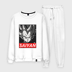 Костюм хлопковый мужской SAIYAN OBEY, цвет: белый