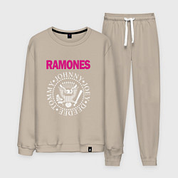 Костюм хлопковый мужской Ramones Boyband, цвет: миндальный