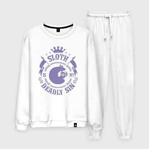 Мужской костюм Sloth: Deadly Sin / Белый – фото 1