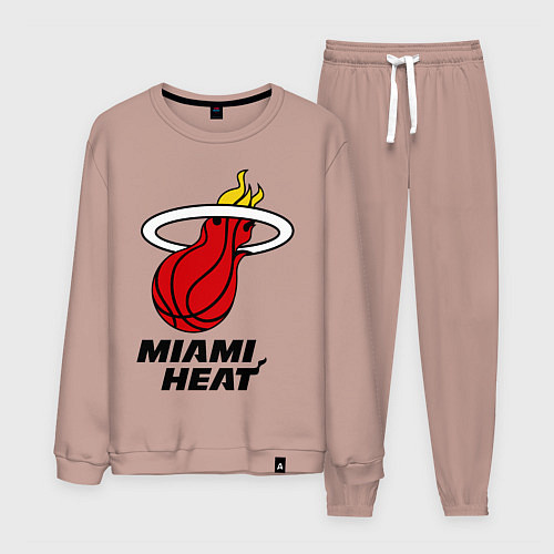 Мужской костюм Miami Heat-logo / Пыльно-розовый – фото 1