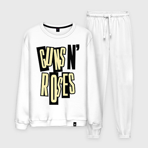 Мужской костюм Guns n Roses: cream / Белый – фото 1