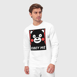 Костюм хлопковый мужской Kumamon: Obey Me, цвет: белый — фото 2