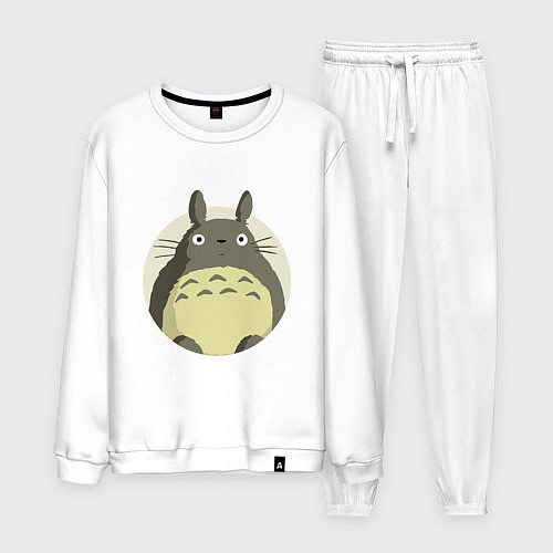 Мужской костюм Тоторо удивленный / Белый – фото 1