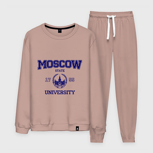 Мужской костюм MGU Moscow University / Пыльно-розовый – фото 1