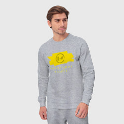 Костюм хлопковый мужской 21 Top: Yellow Trench, цвет: меланж — фото 2