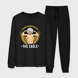 Костюм хлопковый мужской Khabib: The Eagle, цвет: черный