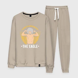 Костюм хлопковый мужской Khabib: The Eagle, цвет: миндальный