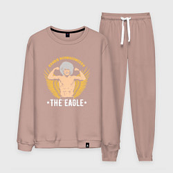 Костюм хлопковый мужской Khabib: The Eagle, цвет: пыльно-розовый