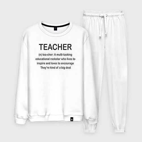 Мужской костюм Teacher / Белый – фото 1