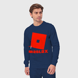 Костюм хлопковый мужской Roblox Logo, цвет: тёмно-синий — фото 2