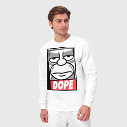 Костюм хлопковый мужской Homer dope, цвет: белый — фото 2