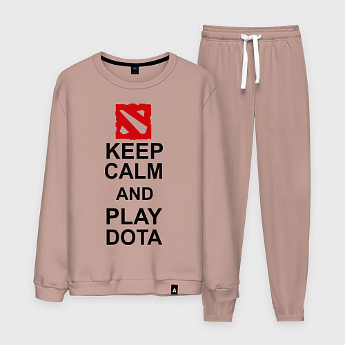 Мужской костюм Keep Calm & Play Dota / Пыльно-розовый – фото 1
