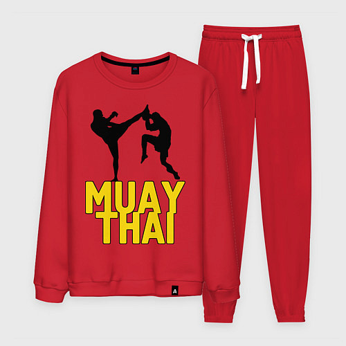 Мужской костюм Muay Thai / Красный – фото 1