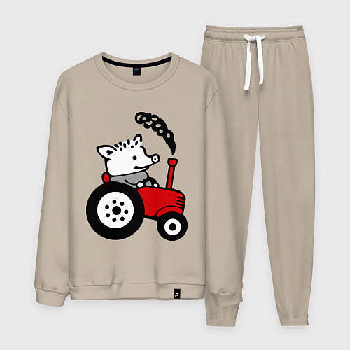 Мужской костюм Поросенок Петр / Миндальный – фото 1