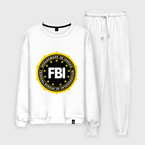 Мужской костюм FBI Departament / Белый – фото 1