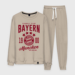 Костюм хлопковый мужской Bayern Munchen 1900, цвет: миндальный