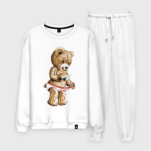 Мужской костюм Nasty Bear / Белый – фото 1