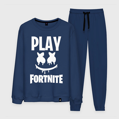 Мужской костюм Marshmello: Play Fortnite / Тёмно-синий – фото 1