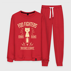 Костюм хлопковый мужской Foo Fighters: Patience & Grace, цвет: красный