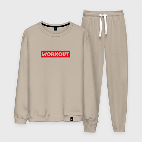Мужской костюм Obey workout / Миндальный – фото 1